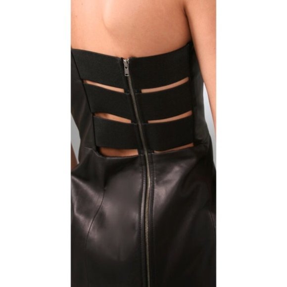 Mason Dresses & Skirts - Mason Black Leather Mini Dress